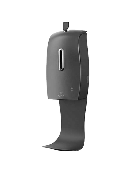 Desinfektionsspender Seifenspender Sensor automatisch, 600ml, Wandspender mit Tropfschale schwarz