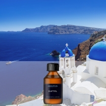 Santorini - Premium Duftöl - ein Duft nach Pfirsich, Aprikosen, schwarzen Johannisbeere mit Sandelholz, Magnolienblüten und Glyzinienaroma