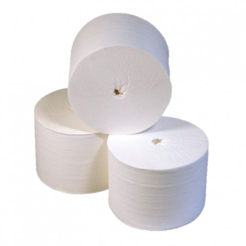 36 coreless Toilettenpapierrollen, 900 Blatt, 100 m, 2-lg