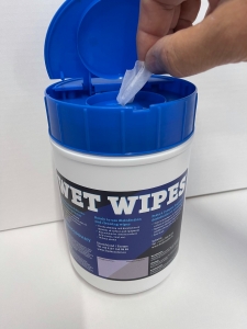 Wet Wipes Mini Tisch-Spenderdosen mit selbstschliessendem Klappdeckel 