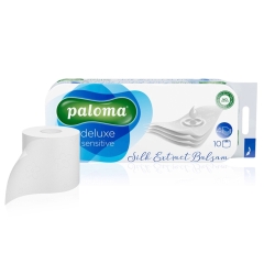 90 Rollen Paloma Silk Deluxe Sensitive Toilettenpapier 4-lagig 125 Blatt , 
