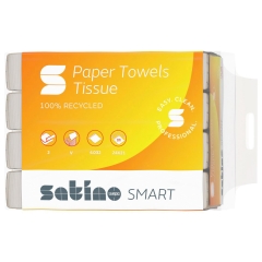 4032 V-Falz Papierhandtücher WEPA Satinio Smart 2 x 18 g/m², Recycling 24 x 21 cm